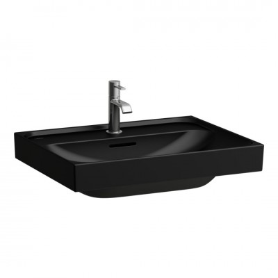 Laufen Meda umywalka ścienna 60x46 cm czarny mat H8101137161041