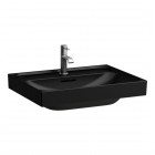 Laufen Meda umywalka ścienna 60x46 cm szlifowany spód czarny mat H8161137161041