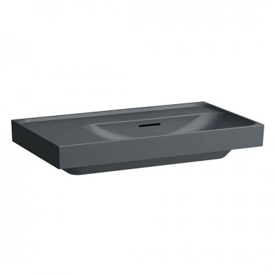 Laufen Meda umywalka ścienna 80x46 cm prawa grafit mat H8171157581091