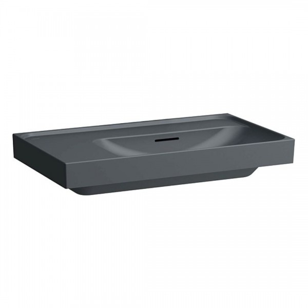 Laufen Meda umywalka ścienna 80x46 cm prawa grafit mat H8171157581091