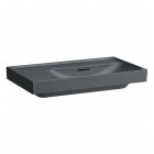 Laufen Meda umywalka ścienna 80x46 cm prawa grafit mat H8171157581091