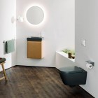 Laufen Meda miska WC wisząca Silent Flush grafit mat H8201107580001