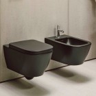 Laufen Meda miska WC wisząca Silent Flush czarny mat H8201107160001