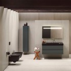 Laufen Meda miska WC wisząca Silent Flush czarny mat H8201107160001