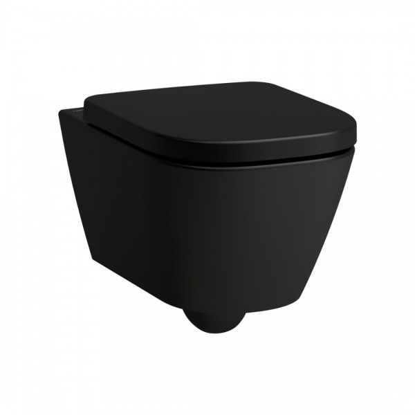 Laufen Meda miska WC wisząca Silent Flush czarny mat H8201107160001