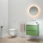 Laufen Meda miska WC wisząca krótka Silent Flush biała H8201130000001