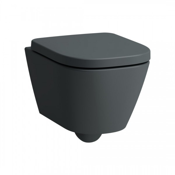 Laufen Meda miska WC wisząca krótka Silent Flush grafit mat H8201137580001