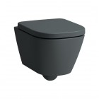 Laufen Meda miska WC wisząca krótka Silent Flush grafit mat H8201137580001
