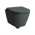 Laufen Meda miska WC wisząca krótka Silent Flush grafit mat H8201137580001