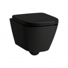 Laufen Meda miska WC wisząca krótka Silent Flush czarny mat H8201137160001
