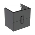 Koło Twins szafka podumywalkowa wisząca 60x57x46 cm z 2 szufladami czarny matowy 89494000