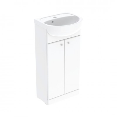 Koło Solo zestaw umywalka 40 cm + szafka podumywalkowa biały połysk 79001000
