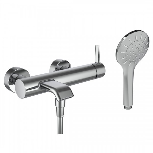 Laufen Meda bateria wannowa ścienna chrom HF506660100600