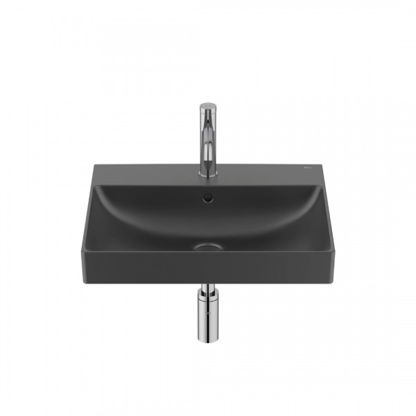 Roca Ona umywalka 55x46 cm ścienna prostokątna czarny mat A327685080