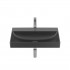 Roca Ona umywalka 65x46 cm ścienna prostokątna czarny mat A327687080