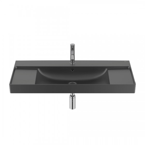 Roca Ona umywalka 100x46 cm ścienna prostokątna czarny mat A32768A080