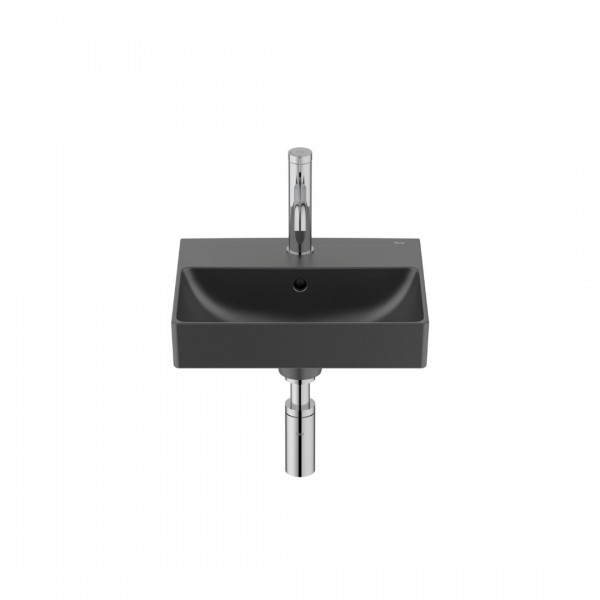 Roca Ona Compacto umywalka 40x32 cm ścienna prostokątna czarny mat A32768D080