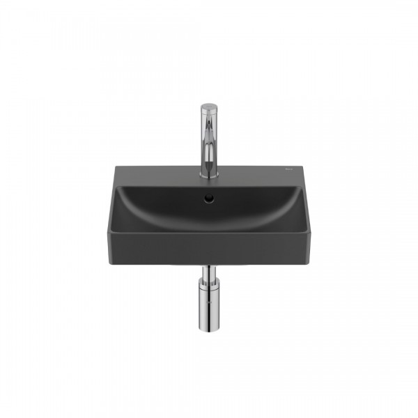 Roca Ona Compacto umywalka 45x36 cm ścienna prostokątna czarny mat A327682080