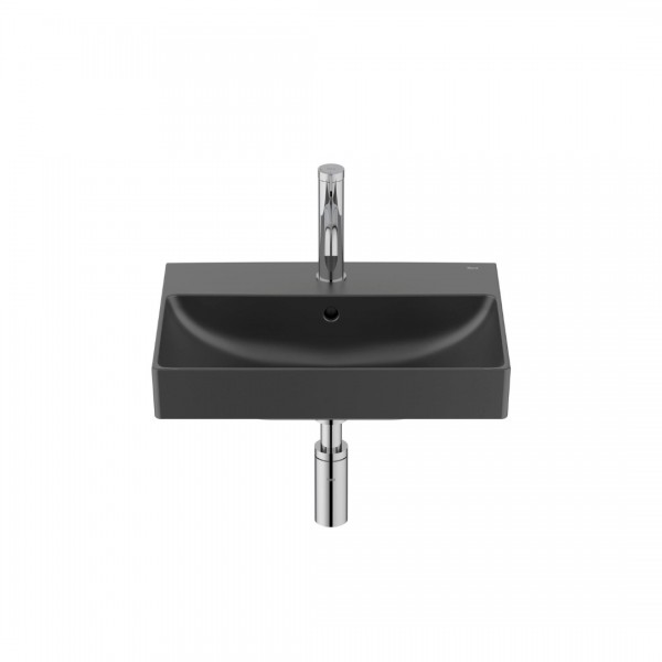 Roca Ona Compacto umywalka 50x36 cm ścienna prostokątna czarny mat A32768E080