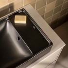 Roca Ona umywalka 55x34,5 cm nablatowa prostokątna czarny mat A32768C080