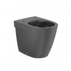 Roca Ona miska WC stojąca Rimless przyścienna czarny mat A347687080