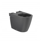 Roca Ona miska WC Rimless do kompaktu przyścienna czarny mat A342688080