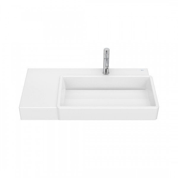 Roca Tura umywalka 80x43 cm ścienna prostokątna prawa biała A327696000