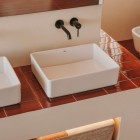 Roca Tura umywalka 45x35 cm nablatowa prostokątna biała A327691000