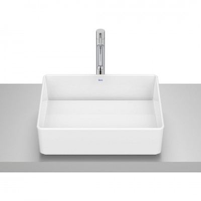 Roca Tura umywalka 45x35 cm nablatowa prostokątna biała A327691000