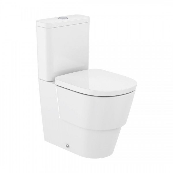 Roca Tura miska WC Rimless do kompaktu przyścienna biała A342697000