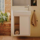 Roca Tura Unik zestaw łazienkowy 55 cm umywalka z szafką biały mat A852022558