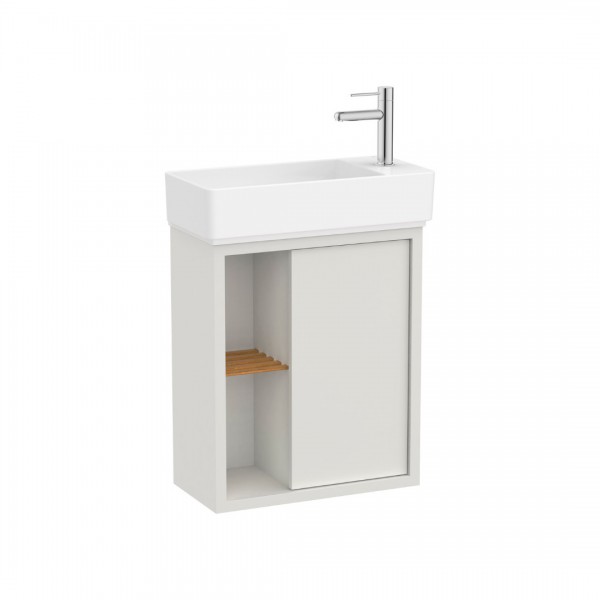 Roca Tura Unik zestaw łazienkowy 55 cm umywalka z szafką biały mat A852022558