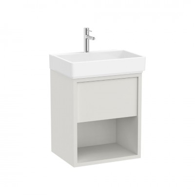 Roca Tura Unik zestaw łazienkowy 55 cm umywalka z szafką biały mat A852024558