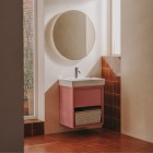 Roca Tura Unik zestaw łazienkowy 55 cm umywalka z szafką terakota A852024560