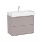 Roca Tura Unik zestaw łazienkowy 80 cm umywalka z szafką szlachetny szary A852033559