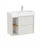 Roca Tura Unik zestaw łazienkowy 80 cm umywalka z szafką prawa biały mat A852027558