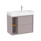 Roca Tura Unik zestaw łazienkowy 80 cm umywalka z szafką prawa szlachetny szary A852027559