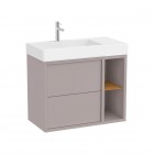 Roca Tura Unik zestaw łazienkowy 80 cm umywalka z szafką lewa szlachetny szary A852028559