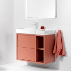 Roca Tura Unik zestaw łazienkowy 80 cm umywalka z szafką lewa terakota A852028560