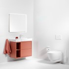 Roca Tura Unik zestaw łazienkowy 80 cm umywalka z szafką prawa terakota A852027560