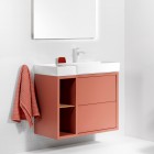 Roca Tura Unik zestaw łazienkowy 80 cm umywalka z szafką prawa terakota A852027560