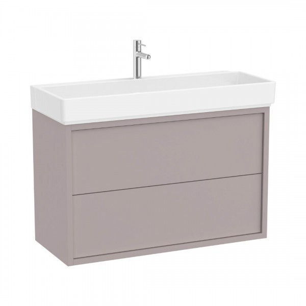 Roca Tura Unik zestaw łazienkowy 100 cm umywalka z szafką szlachetny szary A852035559