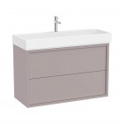 Roca Tura Unik zestaw łazienkowy 100 cm umywalka z szafką szlachetny szary A852035559