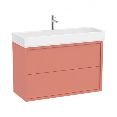 Roca Tura Unik zestaw łazienkowy 100 cm umywalka z szafką terakota A852035560