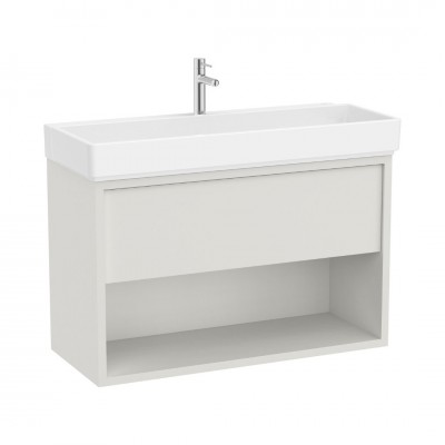 Roca Tura Unik zestaw łazienkowy 100 cm umywalka z szafką biały mat A852037558