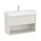 Roca Tura Unik zestaw łazienkowy 100 cm umywalka z szafką biały mat A852037558