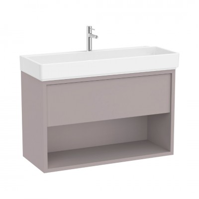 Roca Tura Unik zestaw łazienkowy 100 cm umywalka z szafką szlachetny szary A852037559