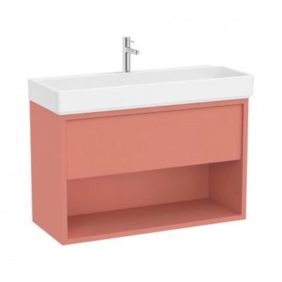 Roca Tura Unik zestaw łazienkowy 100 cm umywalka z szafką terakota A852037560