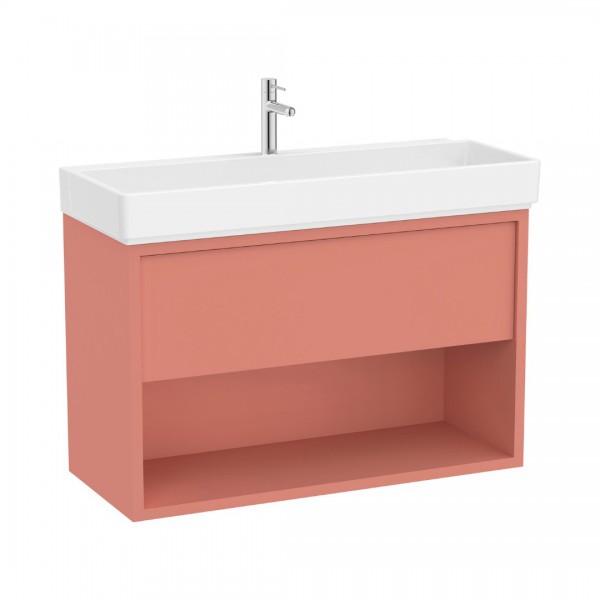 Roca Tura Unik zestaw łazienkowy 100 cm umywalka z szafką terakota A852037560