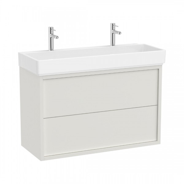 Roca Tura Unik zestaw łazienkowy 100 cm umywalka z szafką biały mat A852036558